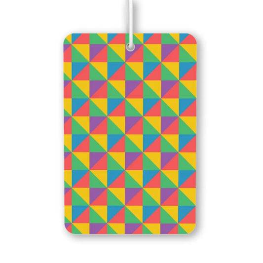 Colorful Geometric Pattern Air Freshener