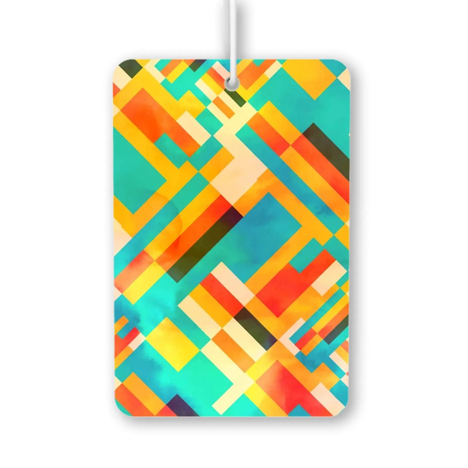 Colorful Geometric Pattern Air Freshener
