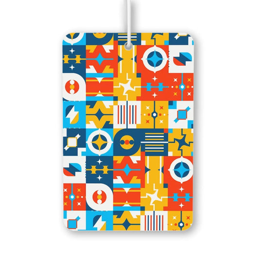 Colorful Geometric Pattern Air Freshener