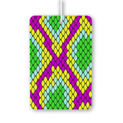 Colorful Geometric Pattern Air Freshener