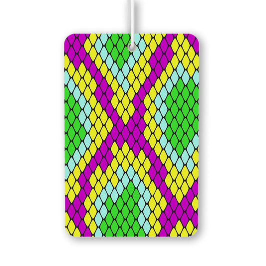 Colorful Geometric Pattern Air Freshener