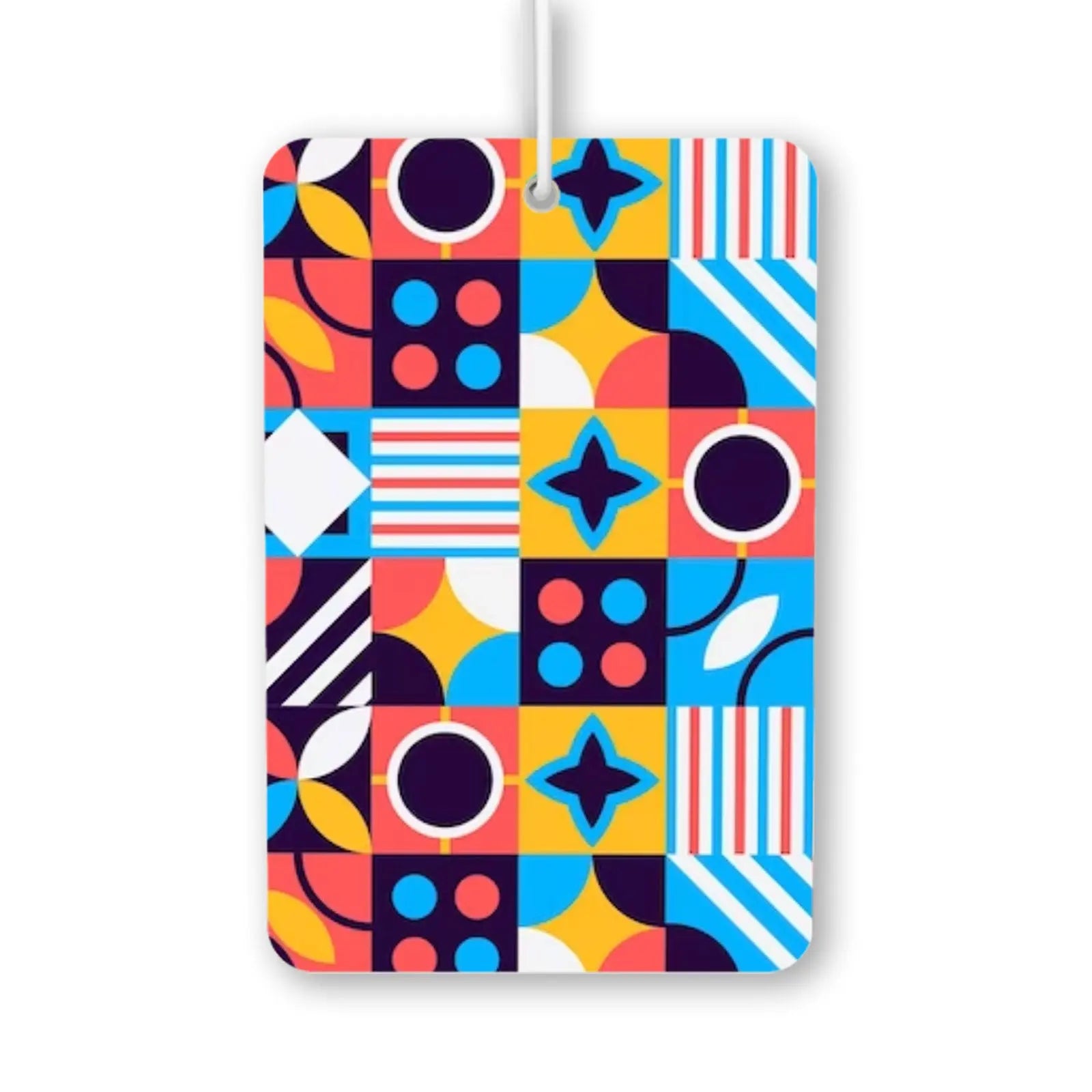 Colorful Geometric Pattern Air Freshener