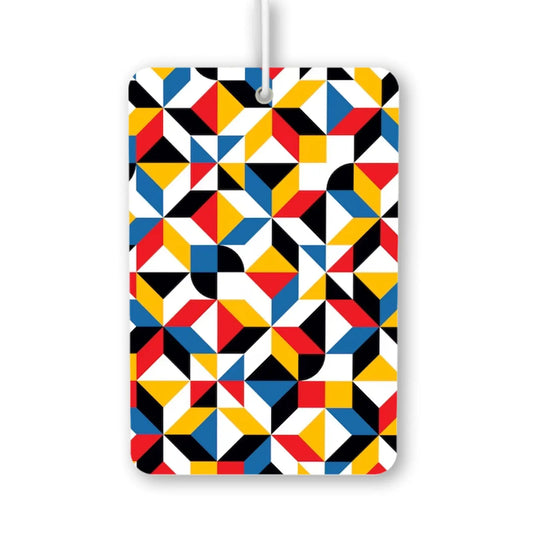 Colorful Geometric Pattern Air Freshener