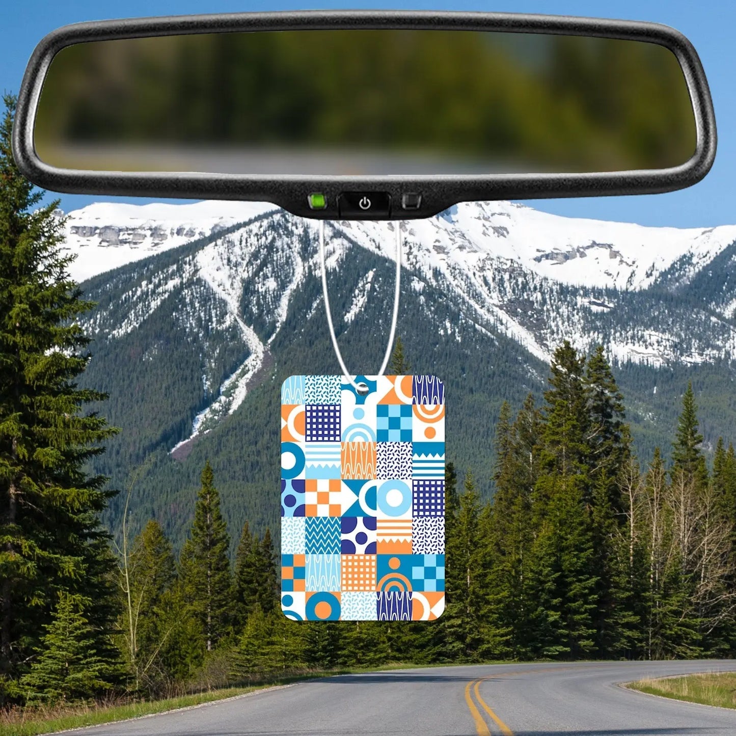 Colorful Geometric Pattern Air Freshener