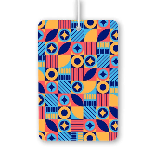 Colorful Geometric Pattern Air Freshener