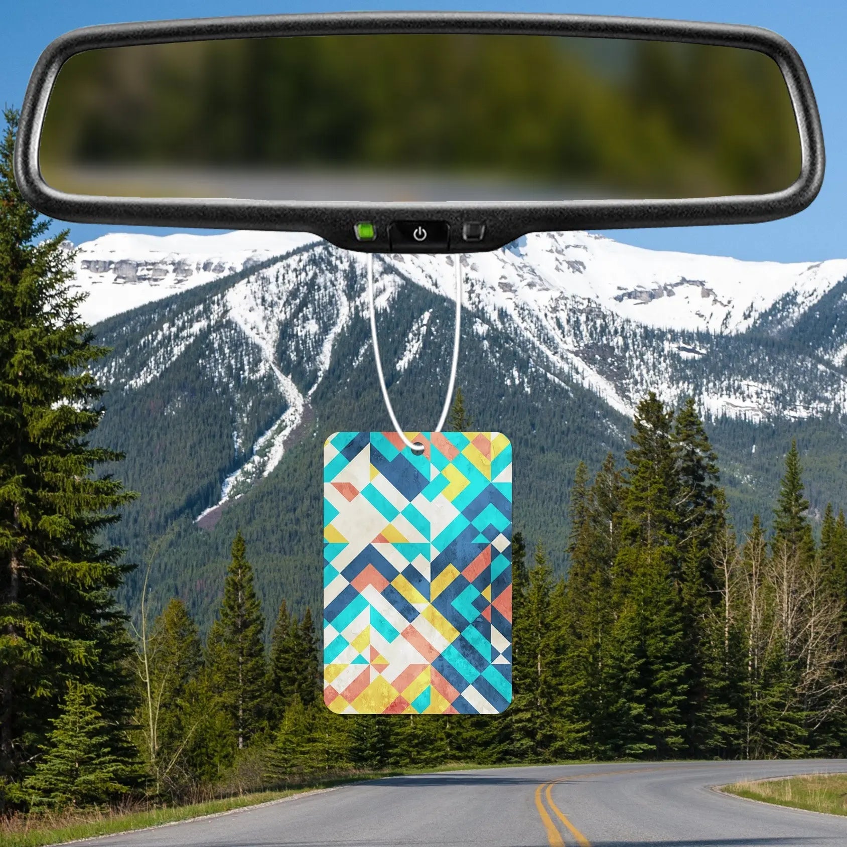Colorful Geometric Pattern Air Freshener