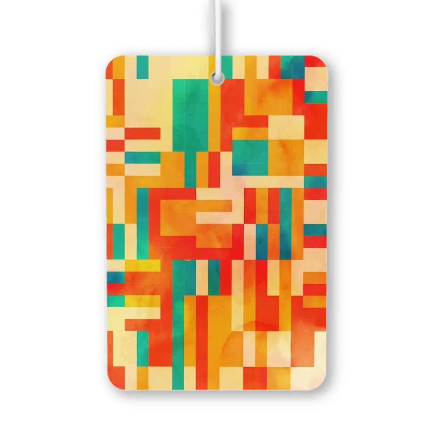 Colorful Geometric Pattern Air Freshener