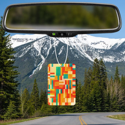 Colorful Geometric Pattern Air Freshener