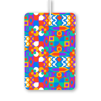 Colorful Geometric Pattern Air Freshener