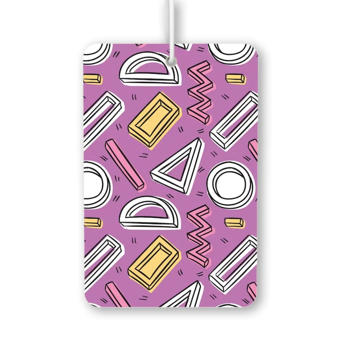 Colorful Geometric Shapes Pattern Air Freshener