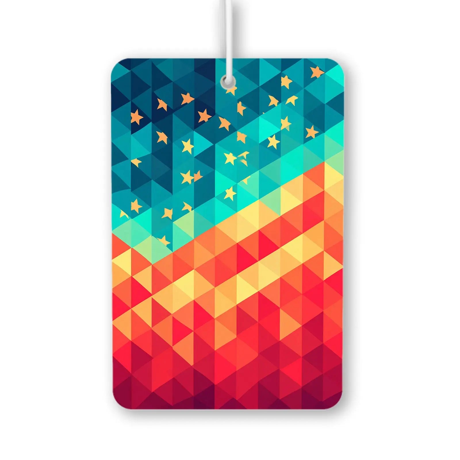 Colorful Geometric Star Pattern Air Freshener