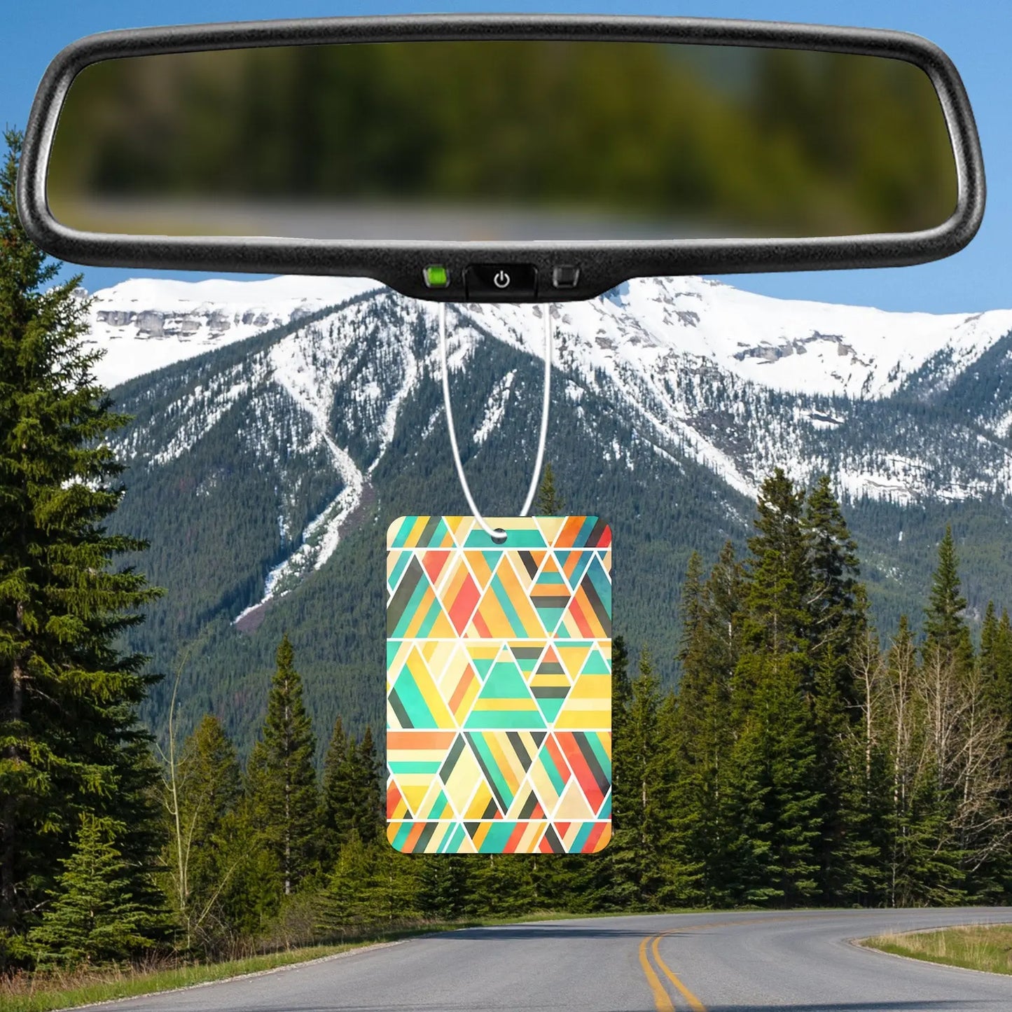 Colorful Geometric Triangle Air Freshener