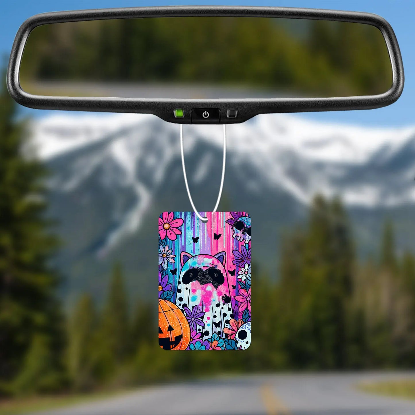 Colorful Ghost Cat Air Freshener