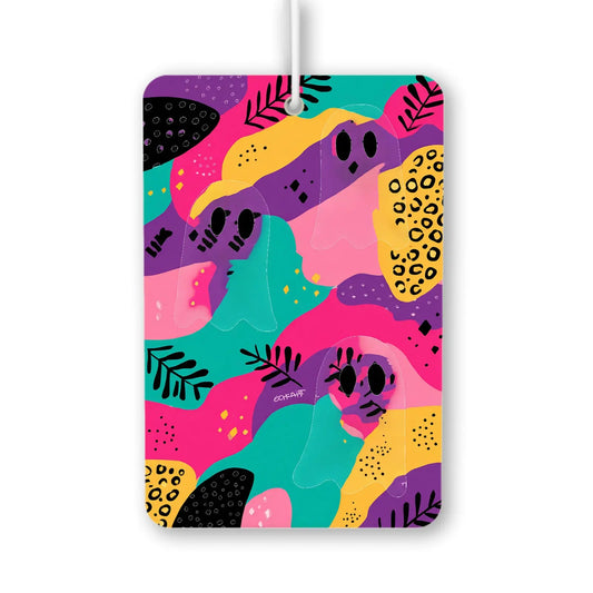 Colorful Ghosts Pattern Air Freshener