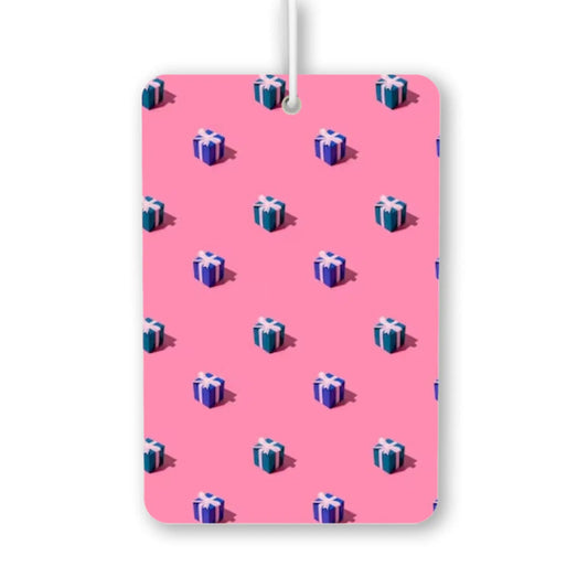 Colorful Gift Boxes Pattern Air Freshener