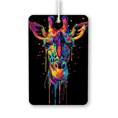 Colorful Giraffe Art Air Freshener
