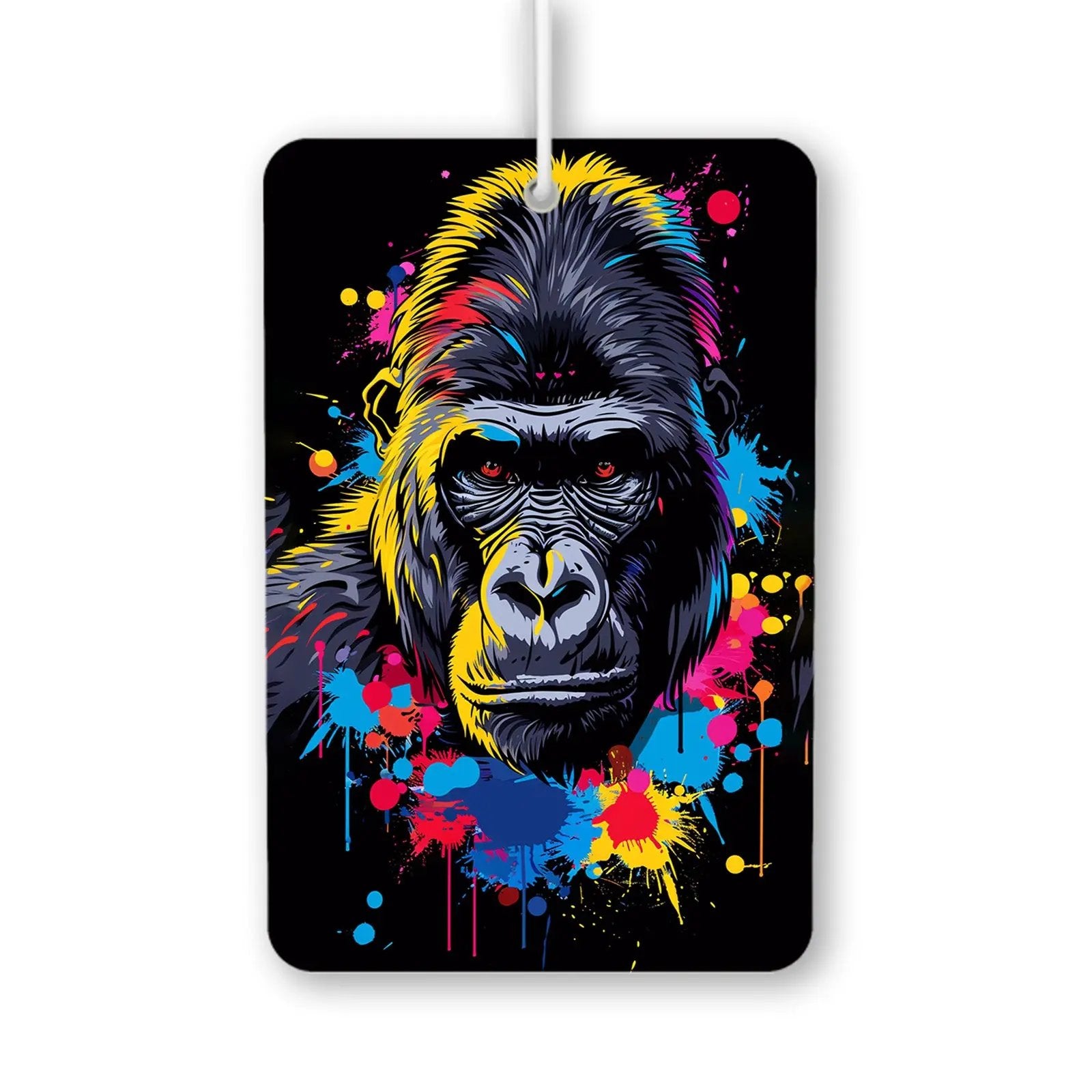 Colorful Gorilla Art Air Freshener