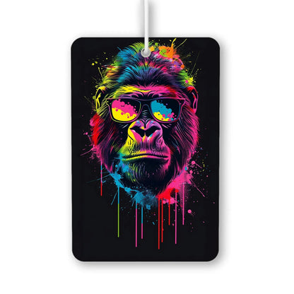 Colorful Gorilla with Sunglasses Air Freshener
