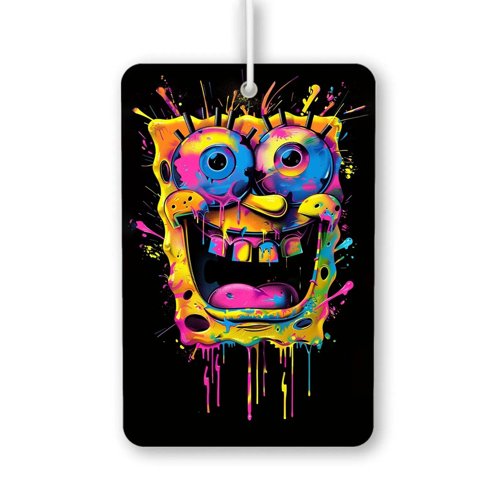 Colorful Graffiti Sponge Character Air Freshener
