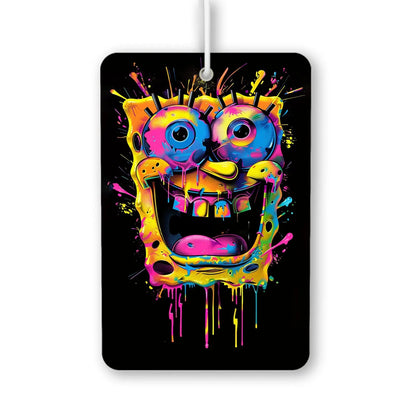 Colorful Graffiti Sponge Character Air Freshener
