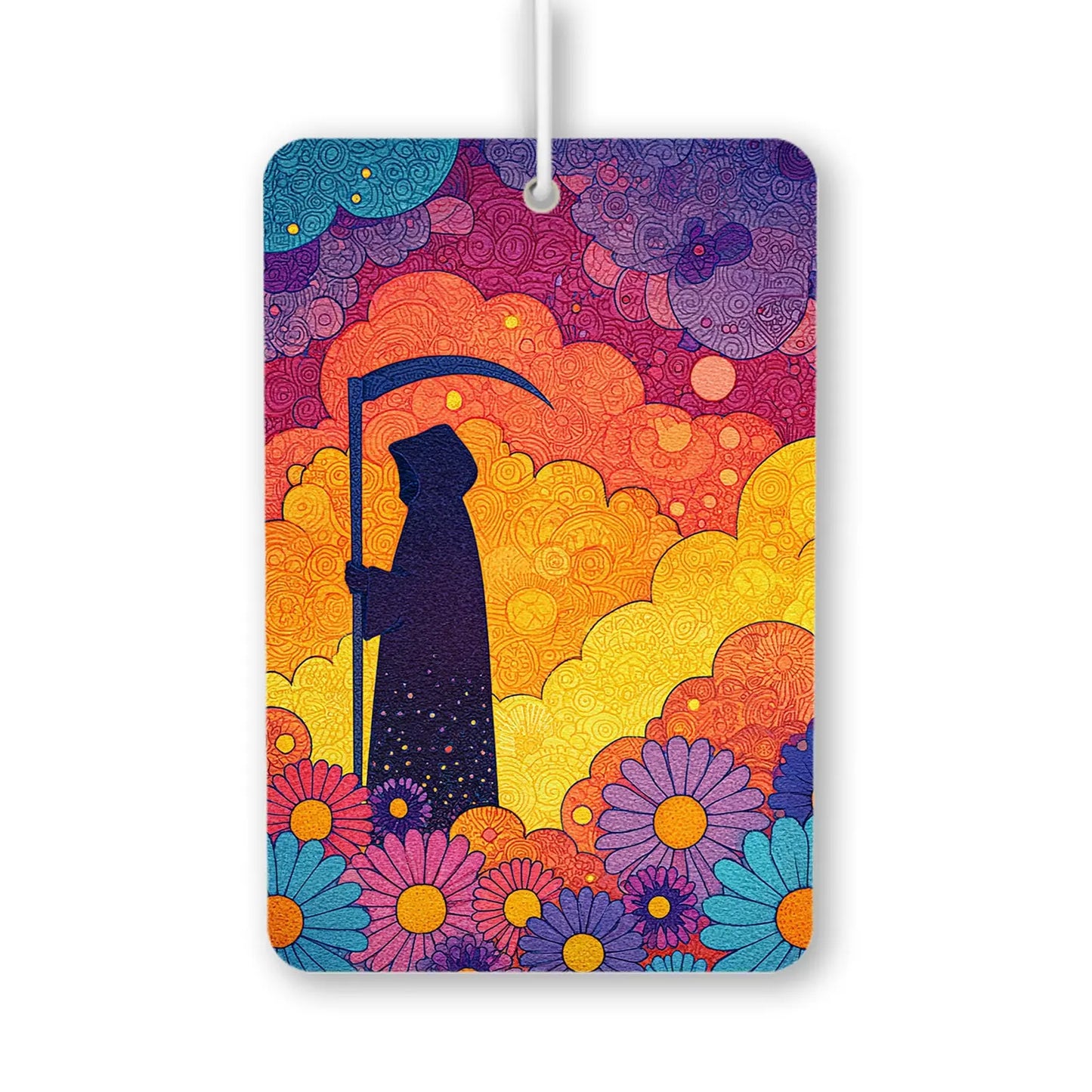 Colorful Grim Reaper Floral Air Freshener