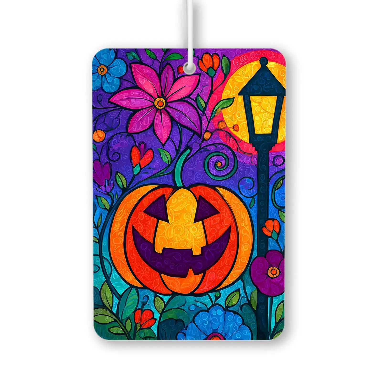 Colorful Halloween Pumpkin Air Freshener