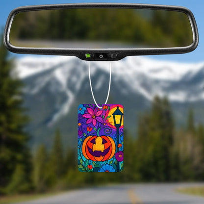 Colorful Halloween Pumpkin Air Freshener