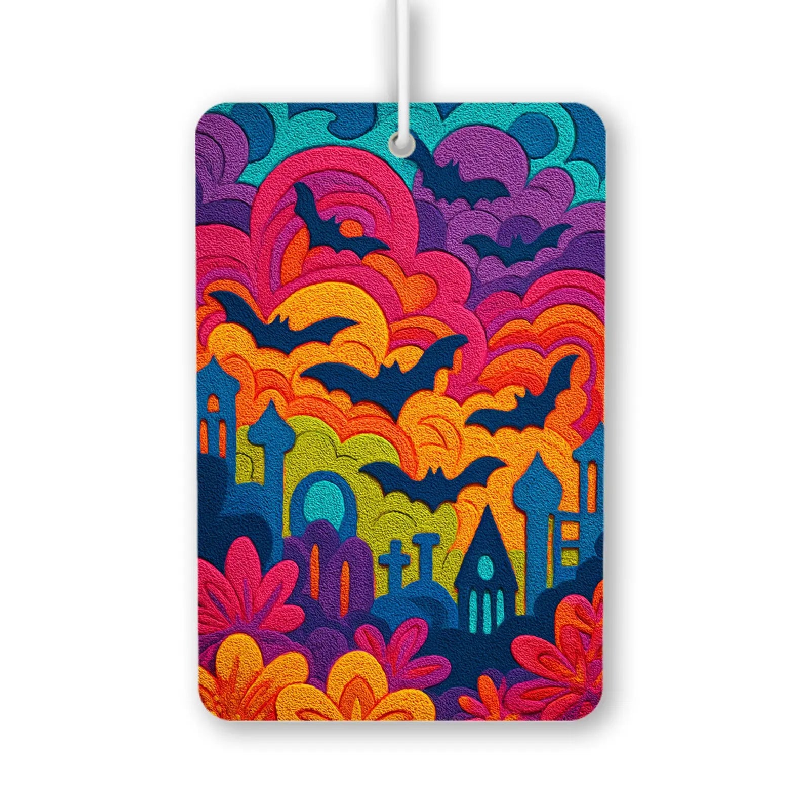 Colorful Halloween Scene Air Freshener
