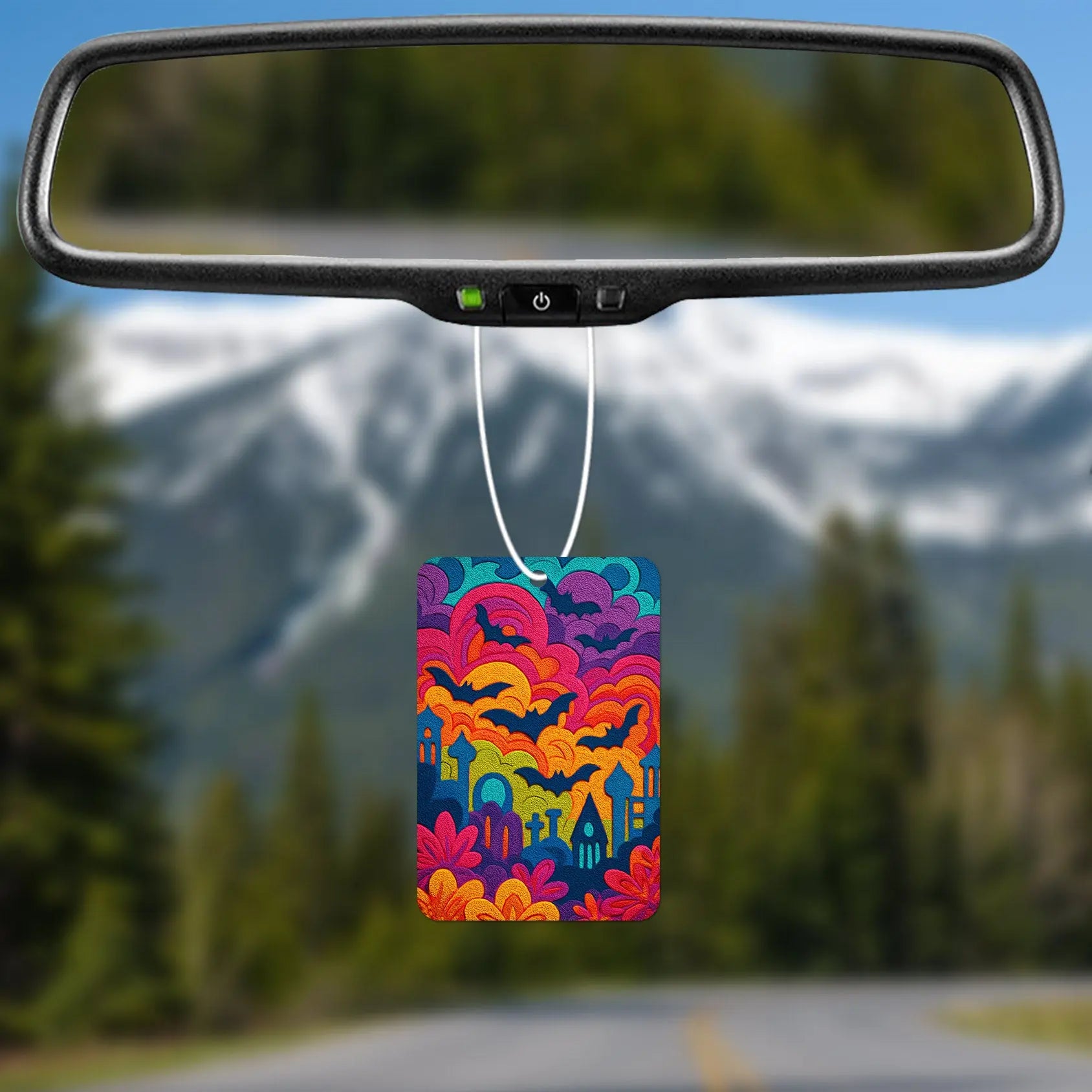 Colorful Halloween Scene Air Freshener