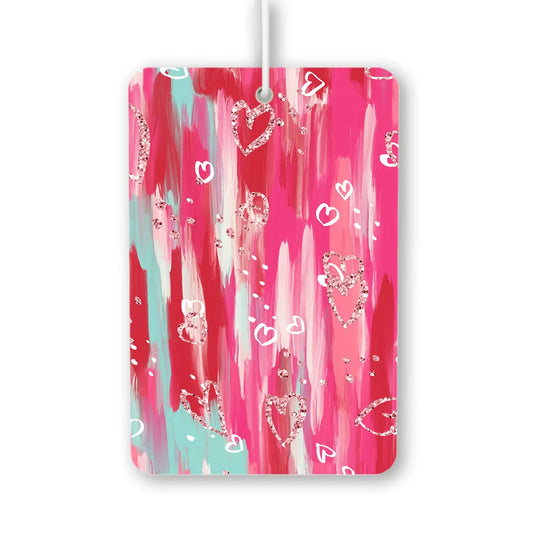 Colorful Hearts Pattern Air Freshener