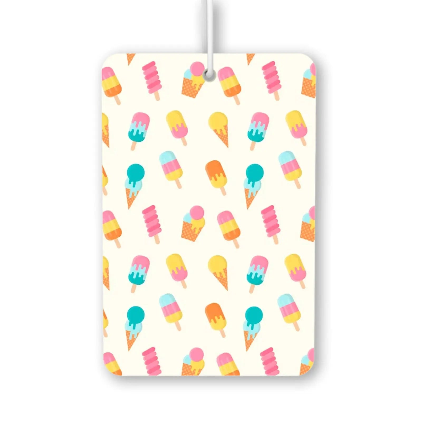 Colorful Ice Cream Pattern Air Freshener