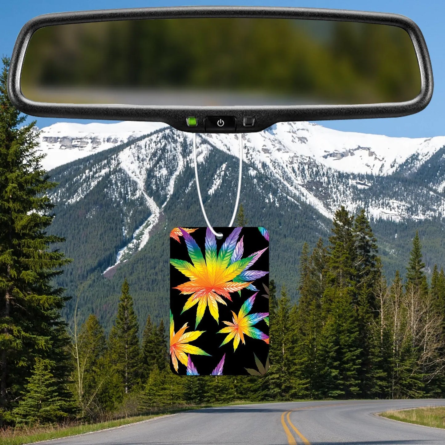 Colorful Leaf Pattern Air Freshener