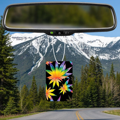 Colorful Leaf Pattern Air Freshener