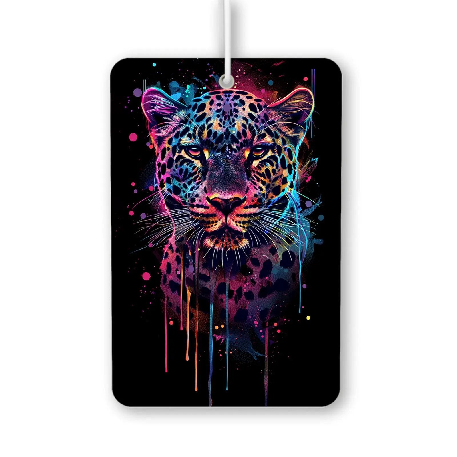 Colorful Leopard Art Air Freshener