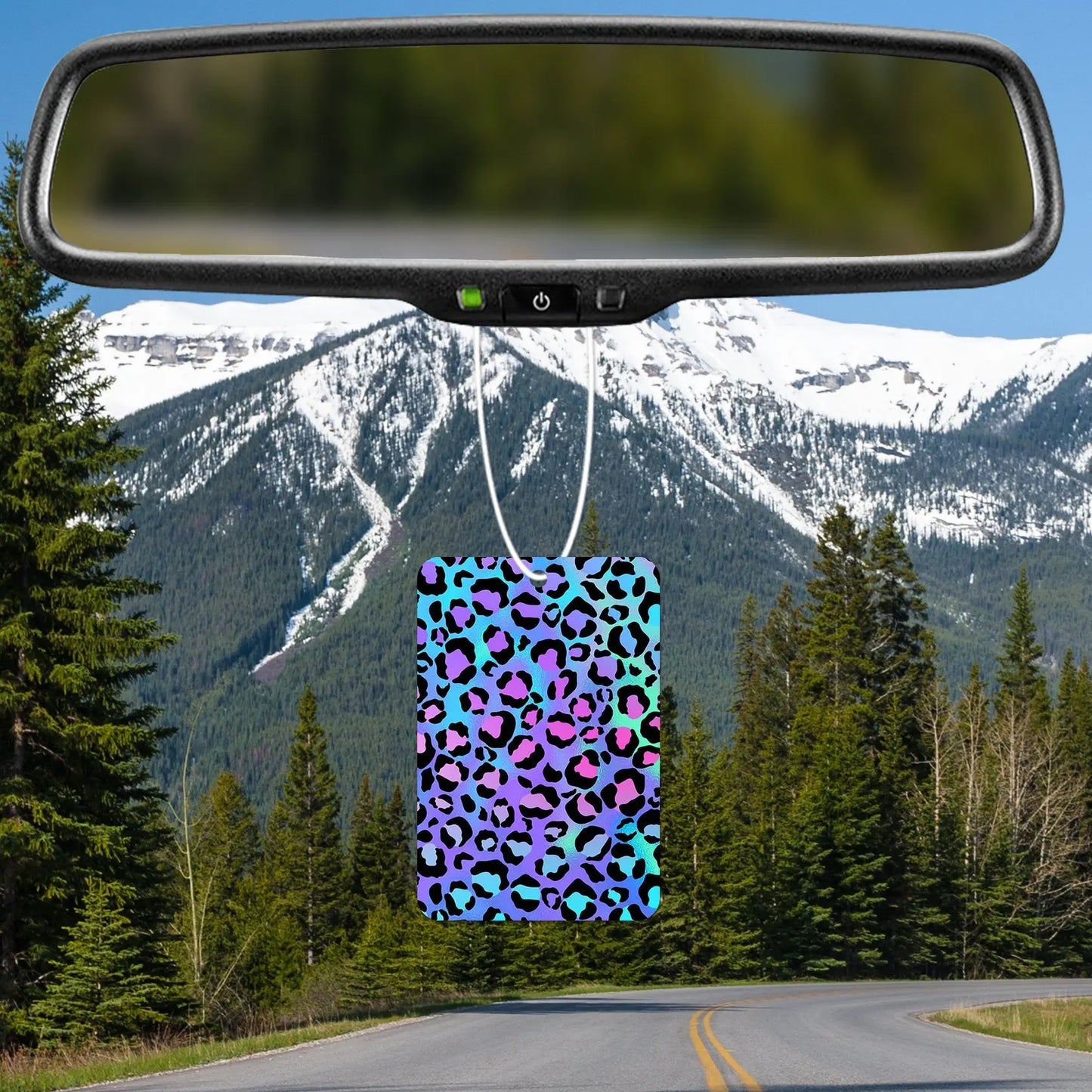 Colorful Leopard Print Air Freshener
