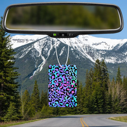 Colorful Leopard Print Air Freshener
