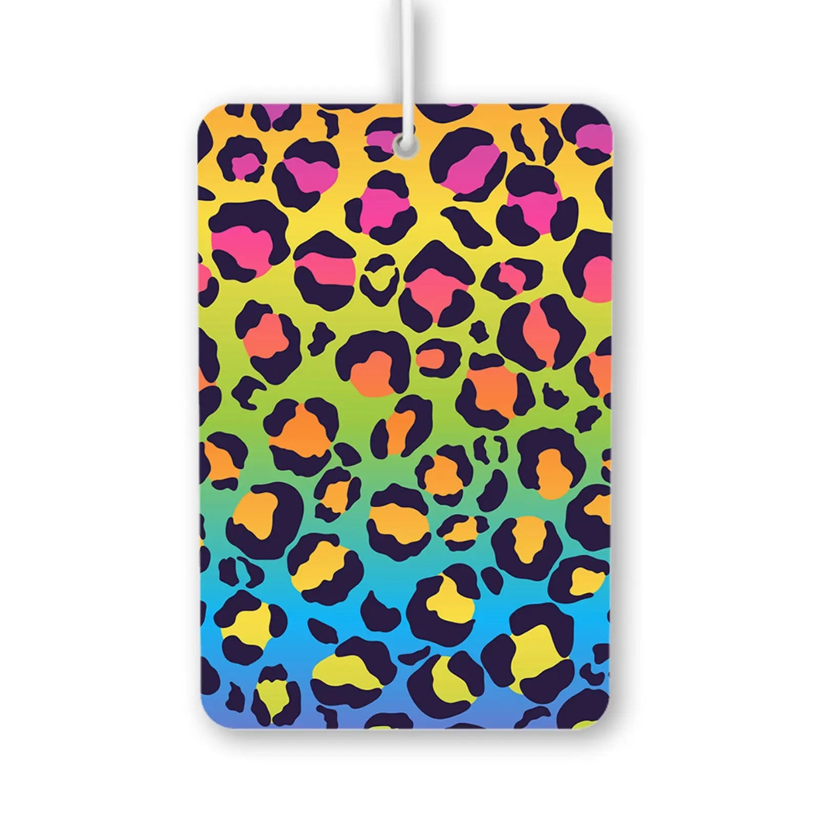 Colorful Leopard Print Air Freshener