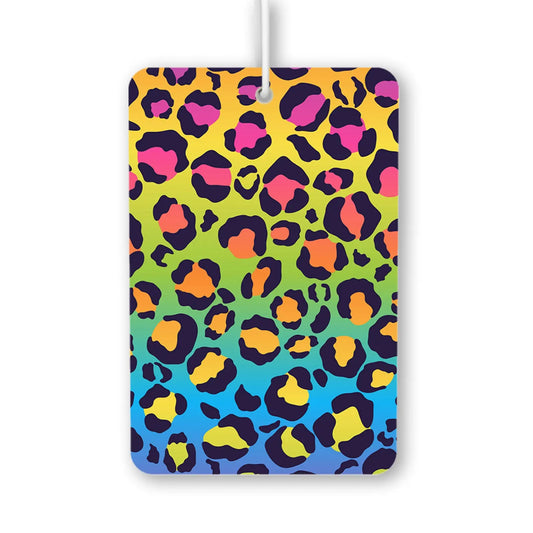 Colorful Leopard Print Air Freshener