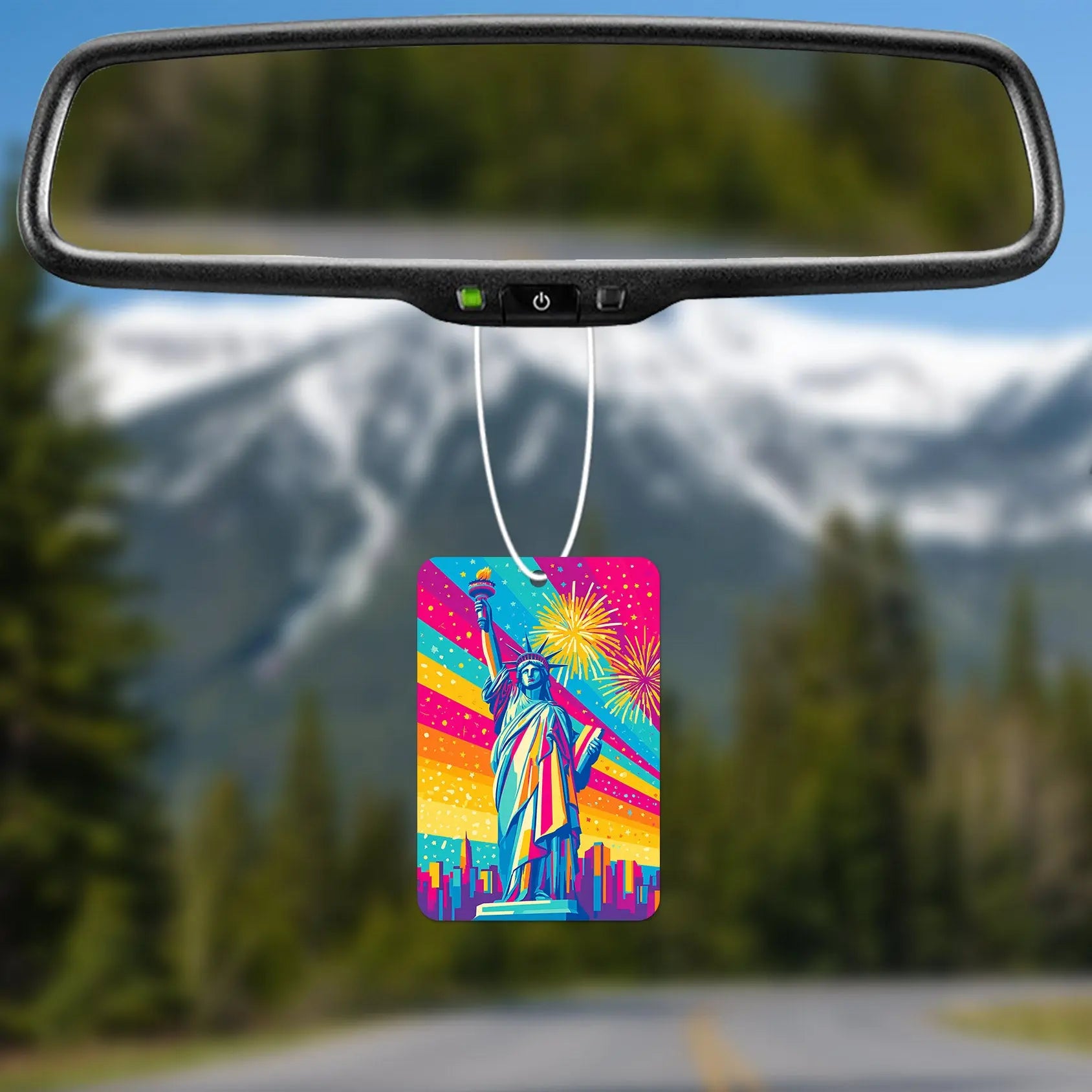 Colorful Liberty Statue Air Freshener