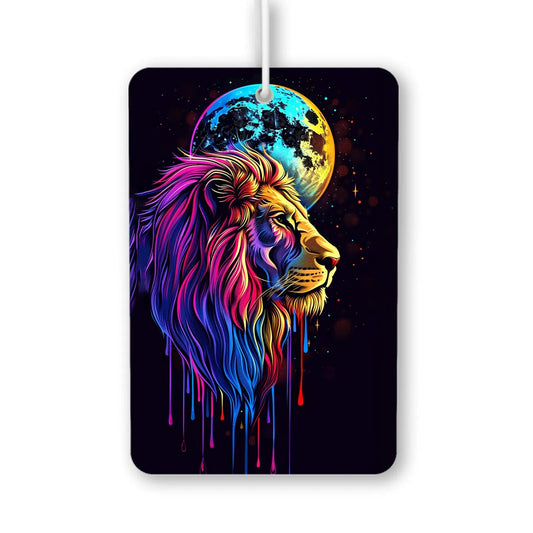 Colorful Lion and Moon Air Freshener