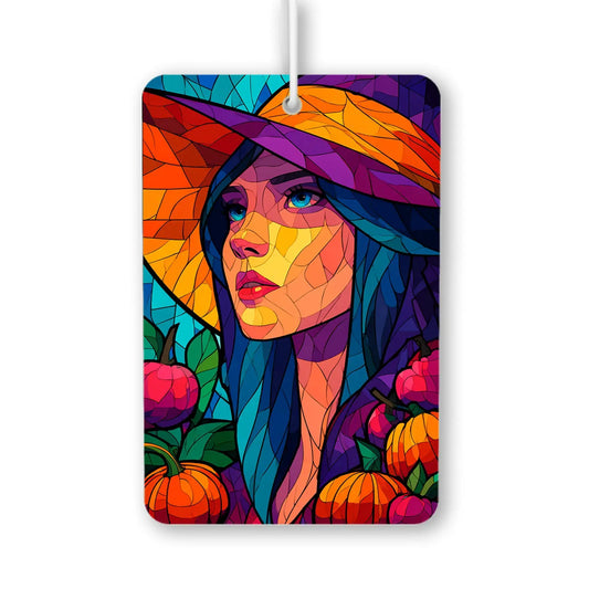 Colorful Mosaic Witch Air Freshener