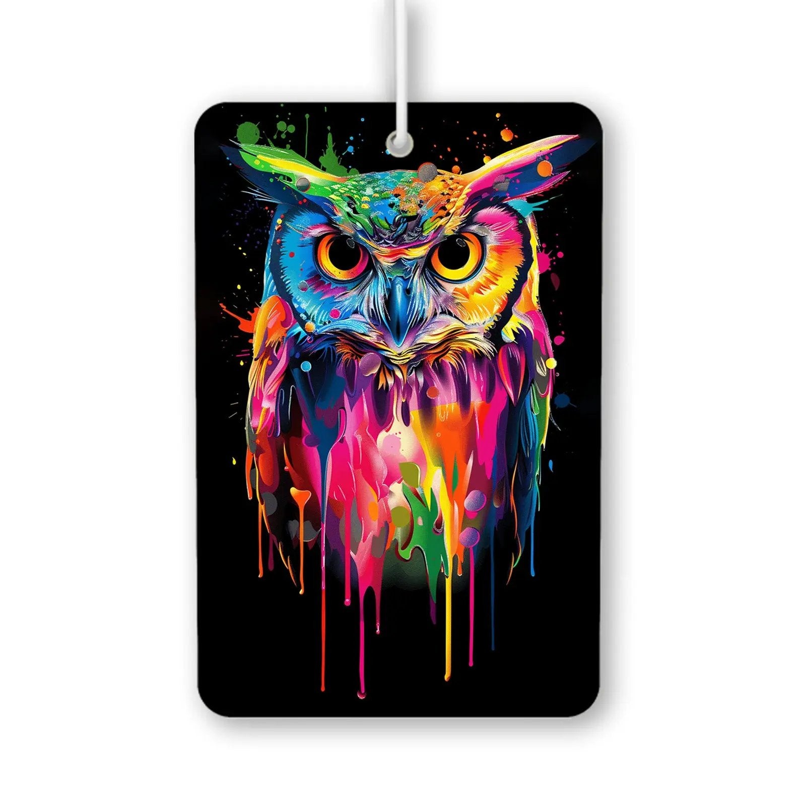 Colorful Owl Art Air Freshener