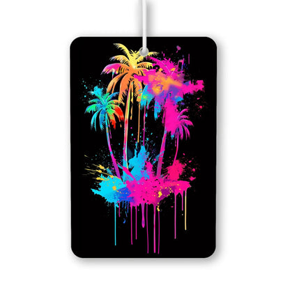 Colorful Palm Trees Air Freshener