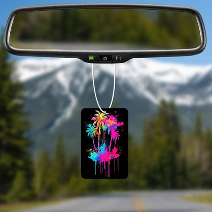 Colorful Palm Trees Air Freshener