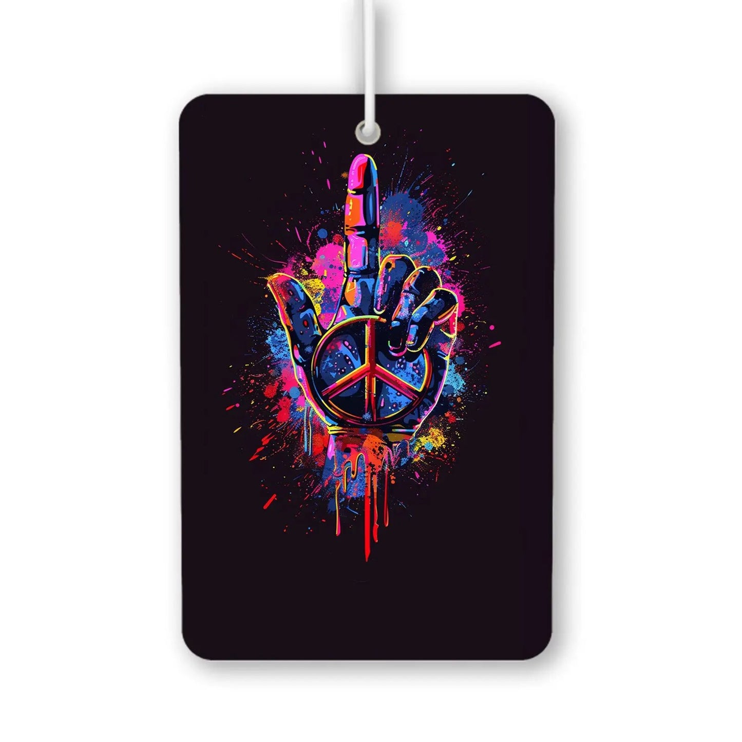 Colorful Peace Hand Air Freshener