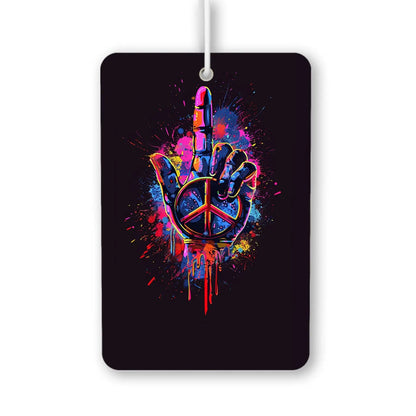 Colorful Peace Hand Air Freshener