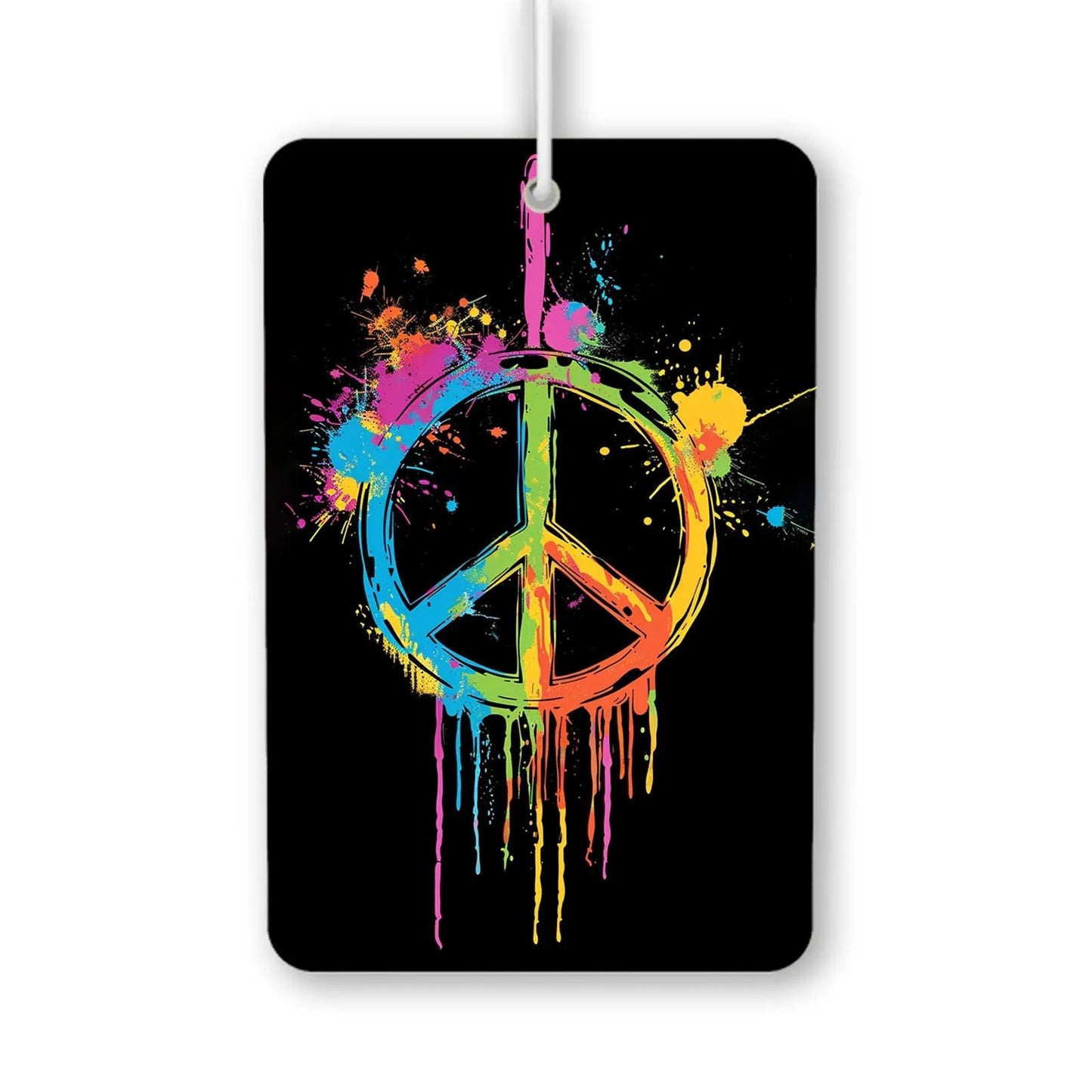 Colorful Peace Sign Air Freshener