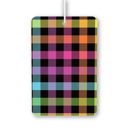 Colorful Plaid Pattern Air Freshener