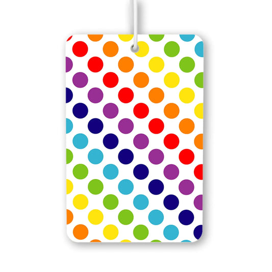 Colorful Polka Dot Pattern Air Freshener