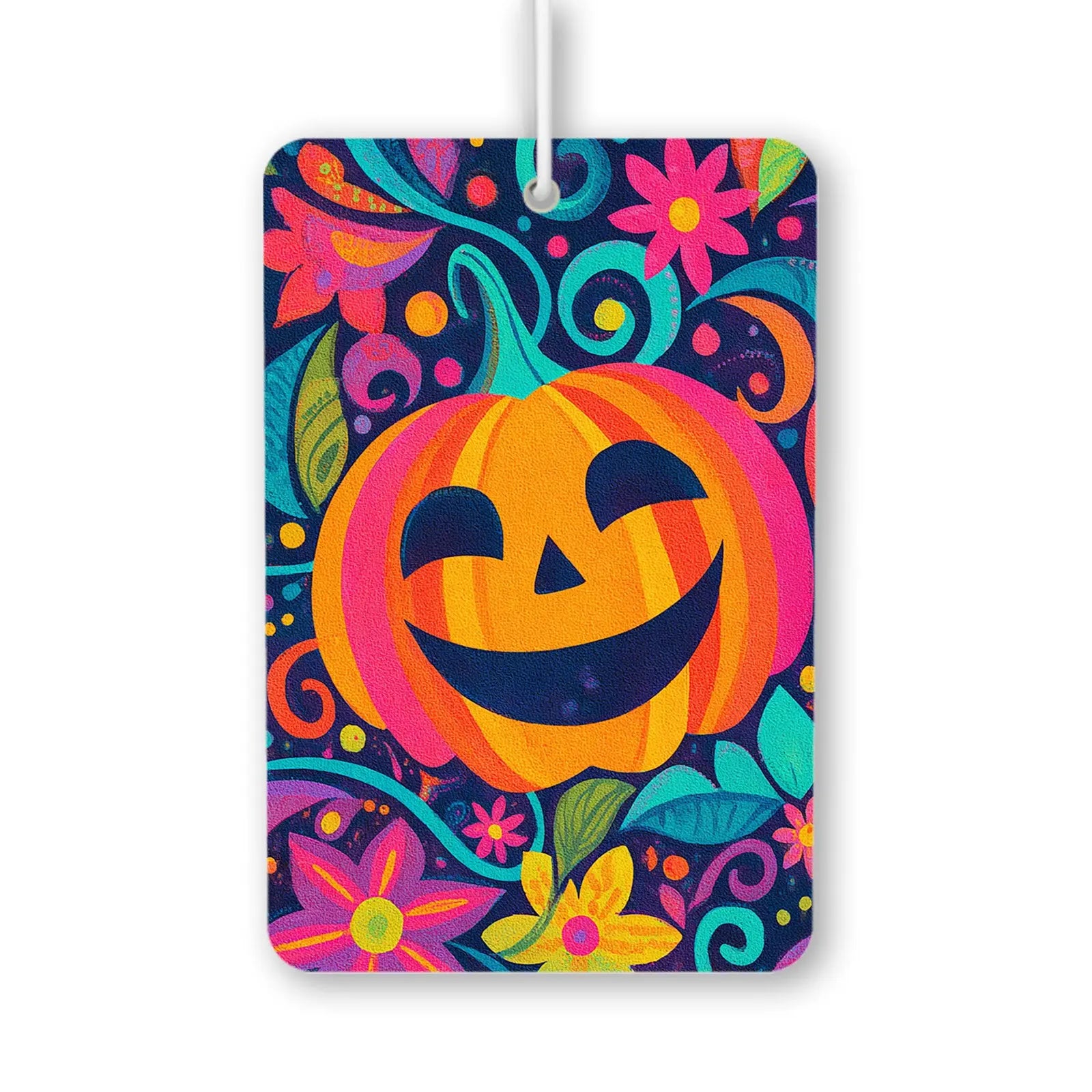 Colorful Pumpkin and Floral Air Freshener